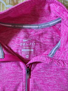 Nike Pink Dri-Fit 1/4 Zip Pullover