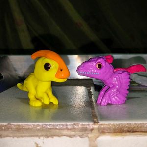 kinderjoy jurassic park Dinosaur Figurines - Yello