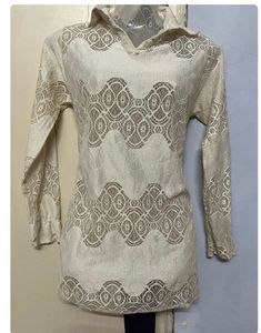 Elegant White Lace Kurta