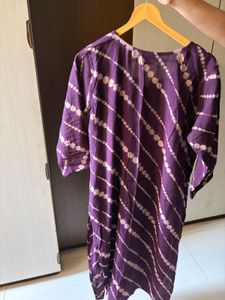 Purple Tie-Dye Kurta