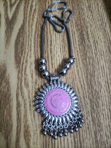 Pink Necklace &amp; Earring Set