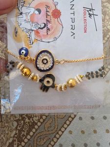 Evil Eye &amp; Hamsa Hand Rakhi Set