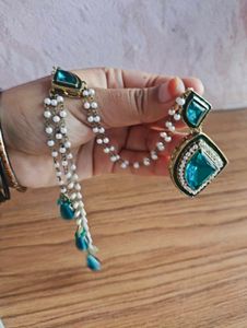Stunning Teal Blue Ethnic Earrings💙