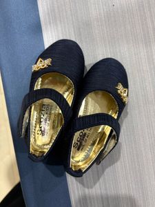 Scozia Kids Black Party Shoes