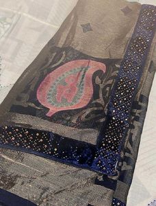 Elegant Grey Saree