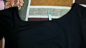 Black One shoulder Top