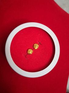 Golden Stud Earrings Gold