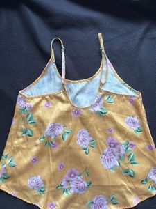 Yellow Floral Camisole Top