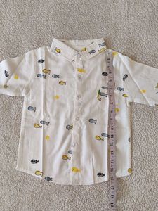 Adorable Fish Print Long Sleeve Shirt