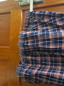 Plaid Button-Down Shirt Dress