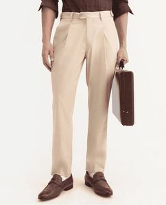 Men's Khaki Formal Trousers