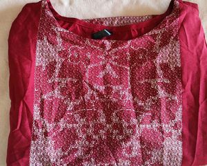 maroon kurtis, size :M,daliy wear