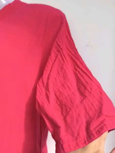 dark pink pure cotton kurta set