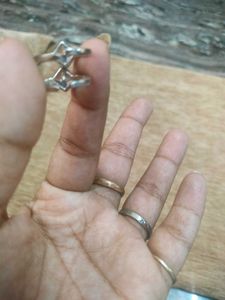 Silver Toe Rings with Cubic Zirconia