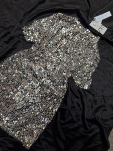 zara -Sparkling Sequin Party Dress-size-M/L