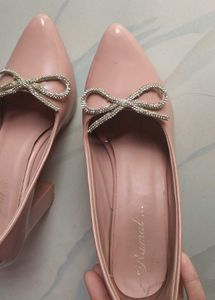 nude pink long heels