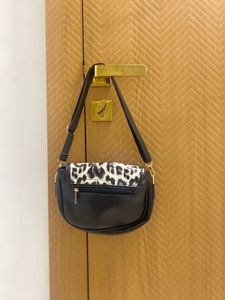 Stylish Leopard Print Crossbody Bag