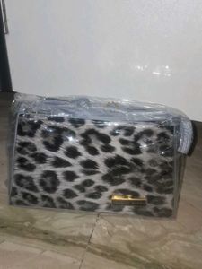 Leopard Print Clutch Bag