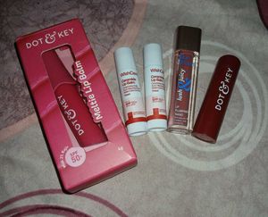 COMBO of DOT &amp; KEY, wishcare &amp; Blue Heaven lippies
