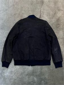 Vintage Leather Bomber Jacket