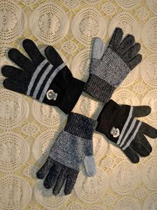 Pack of 2 Cozy Knit Gloves for Winter