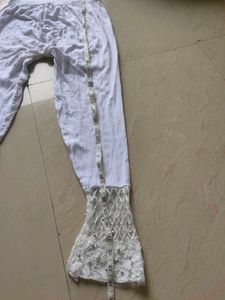 White Embroidered Salwar Pants