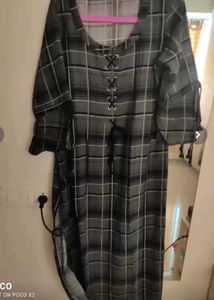 Plaid Tunic Top