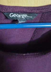 Purple Open Back Top