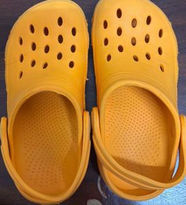 M&amp;S Kids Orange Crocs Style Clogs