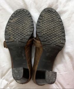 Bronze Mary Jane Heels