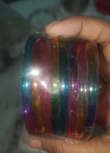 Colorful Glass Bangles Set