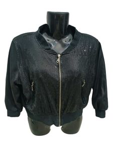 Women's Glitter Shine Crop Jacket Fixed Price
