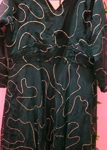 Green Gown With Dupatta