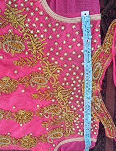 Stunning Pink Embellished Ethnic Gown