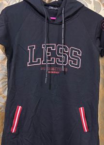 Black Hoodie T-Shirt Dress SALE