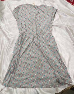 Grey Heart-Print Lounge Dress – Cute &amp; Comfy!