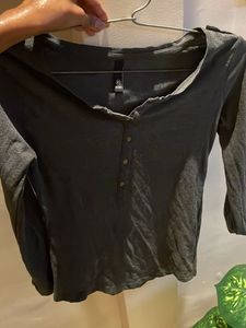 Grey 3/4 Sleeve Top