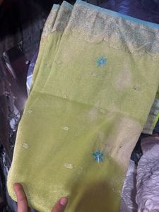 Embroidered Silk Saree