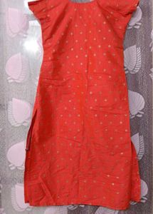 Red Printed Kurta❣️