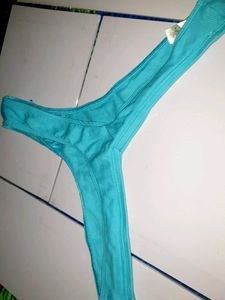 Aqua Blue Thong Underwear 40-42 size