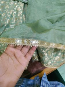 Embellished Green Kurta