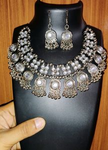 New Stone Work Oxidised Jewellery Set