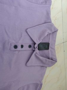 H&amp;M Lavender Crop T-Shirt