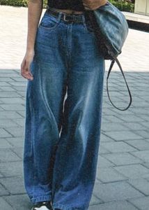 Wide Leg Blue Denim Jeans