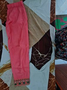 Elegant Pink Kurta with Mirror Work