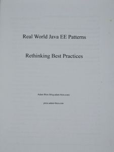 Real World Java EE Patterns Book 📖
