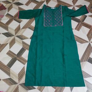 Emerald Green Embroidered Top