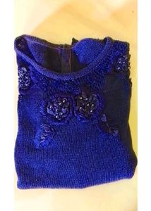 🛍️2 combo- Elegant Blue top &amp; dark marron Embelli