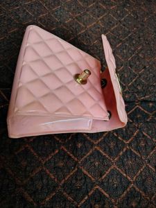 Cute Pink Quilted Heart Clutch