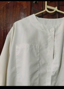 Puffed sleeves Blouse with Pockets